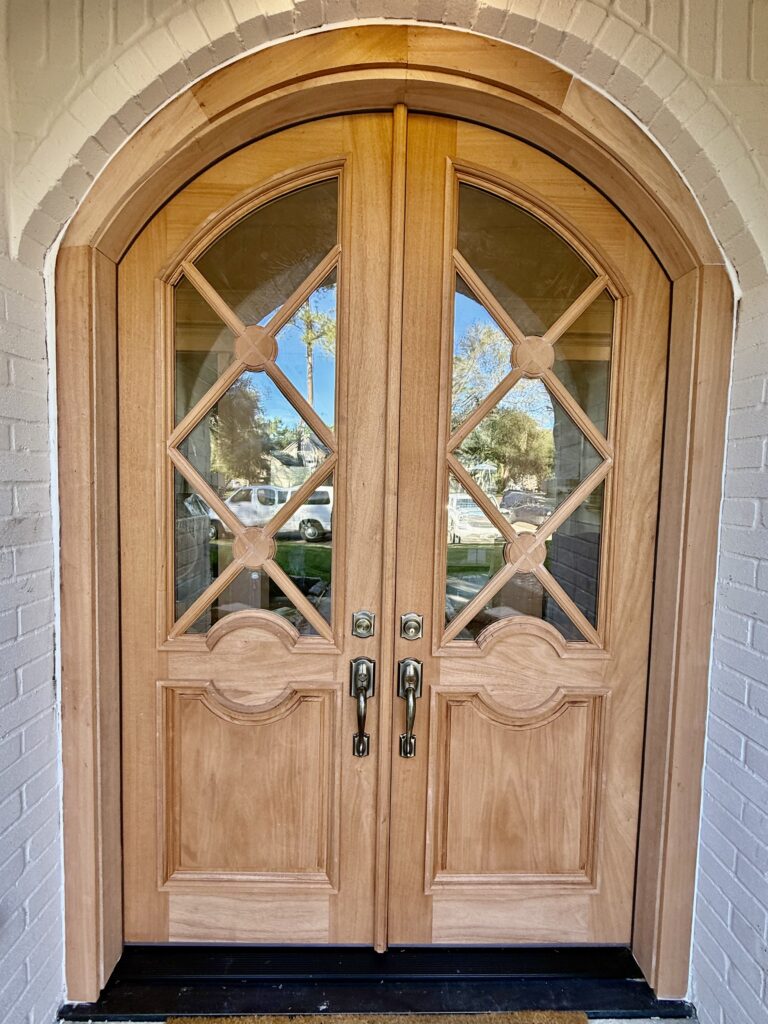 Provided & installed one Double Mahogany 1