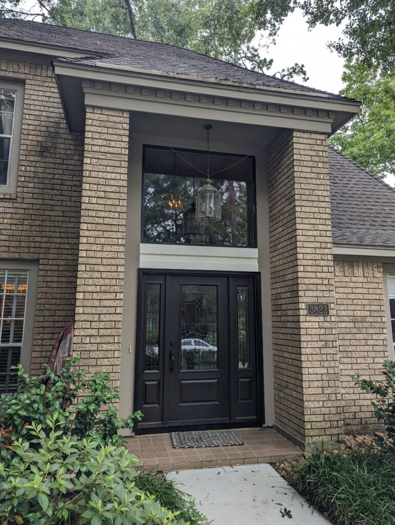 Replacing the front door and transom 2